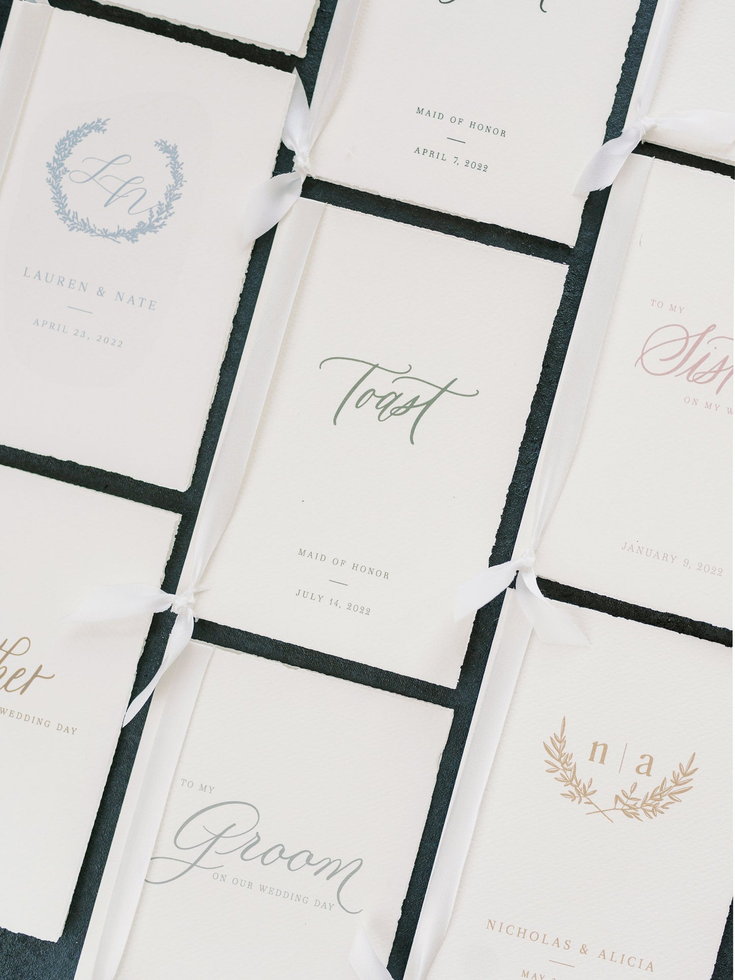 His and Her Classic Book Style Personalized Vow Books